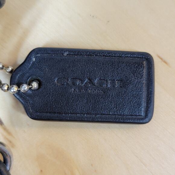 Vintage Coach Crossbody Wallet‎ Womens 6"x4" Black Envelope Leather TriFold Bag - Picture 3 of 12